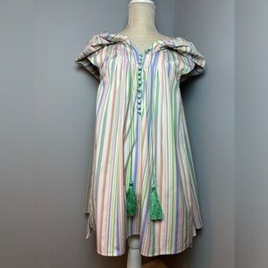 Striped Multicolor Mini Dress